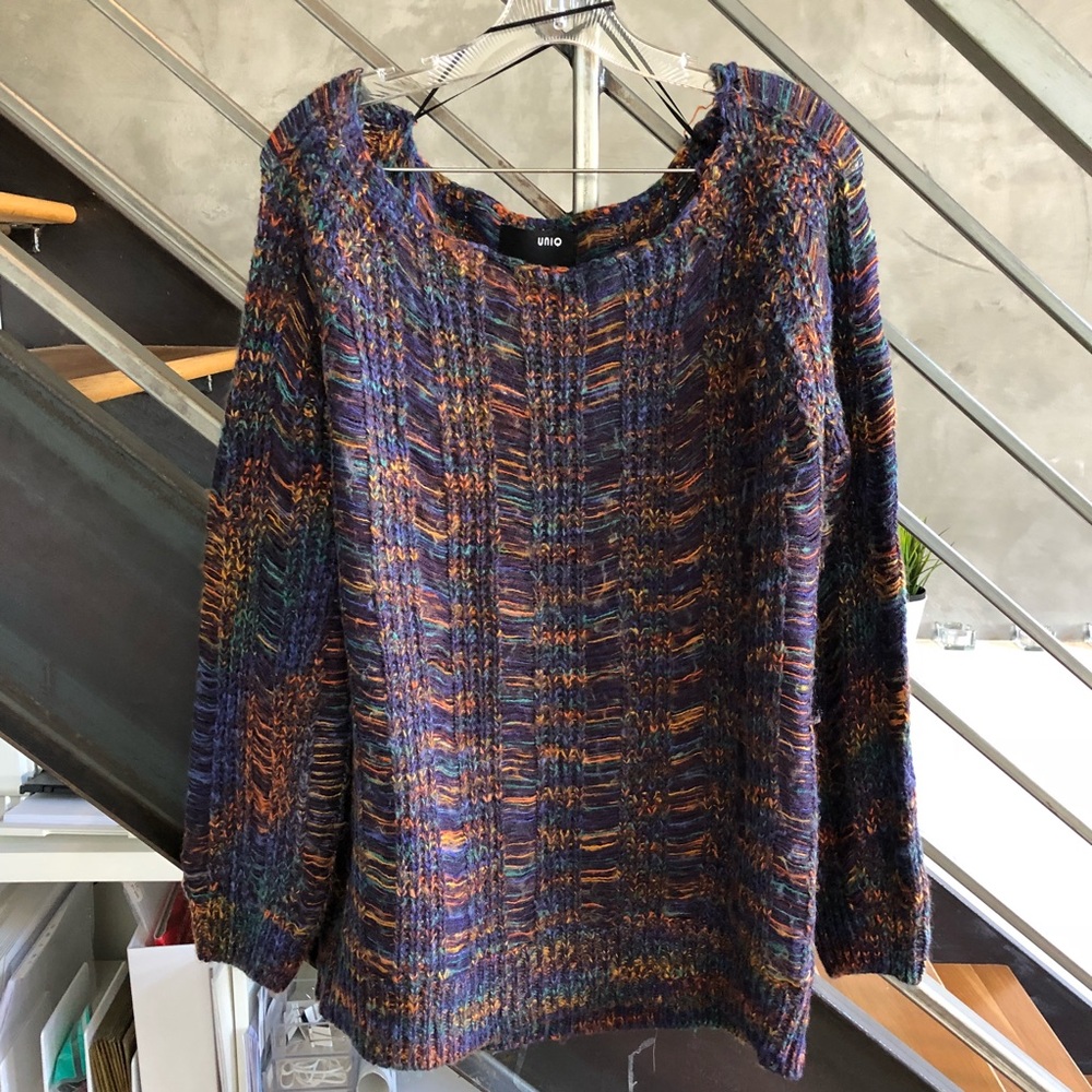 UNIQ rainbow oversized sweater size s/m